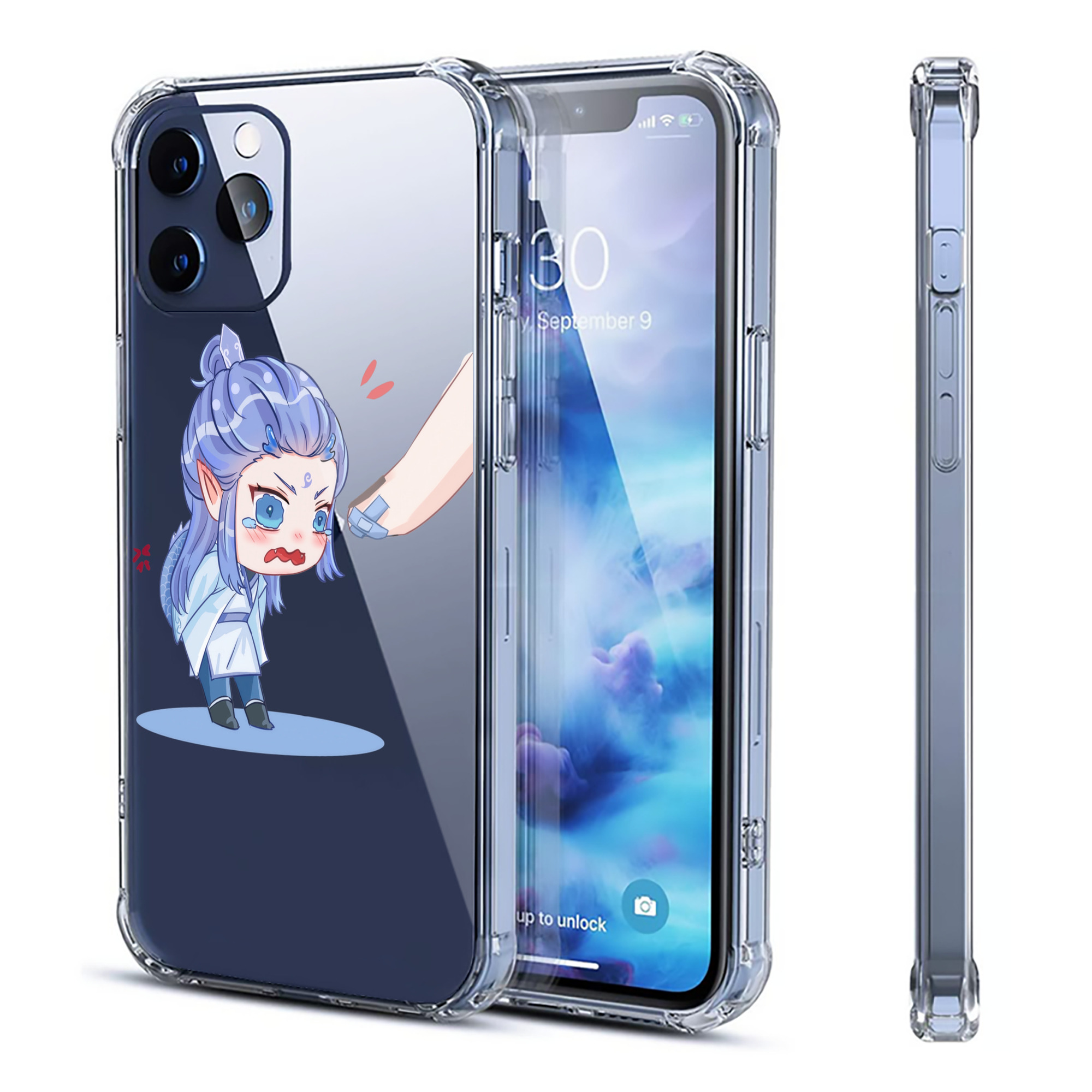 （画像用） Ne Zha 2 ナタ 魔童の大暴れ 【iPhone 12シリーズ対応】透明スマホケース（クリアソフトケース）